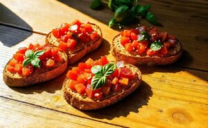 Bruschetta easy Mediterranean style