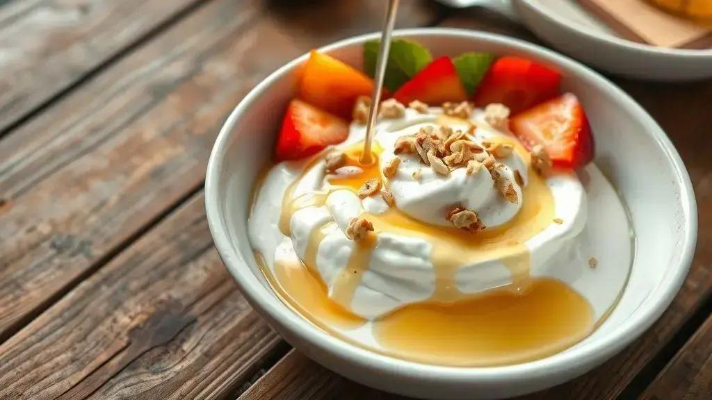 Greek yogurt with honey