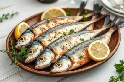 grilled sardines