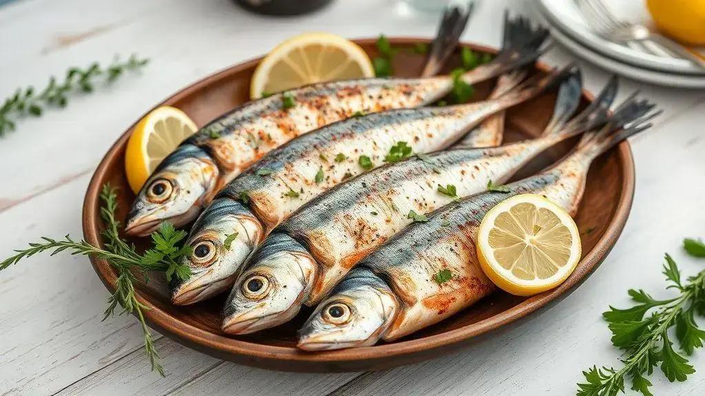 grilled sardines