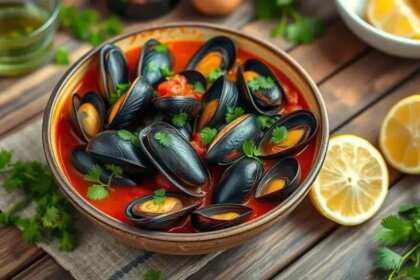 mussels in tomato sauce