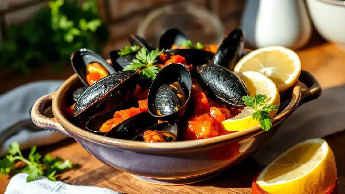 mussels in tomato sauce