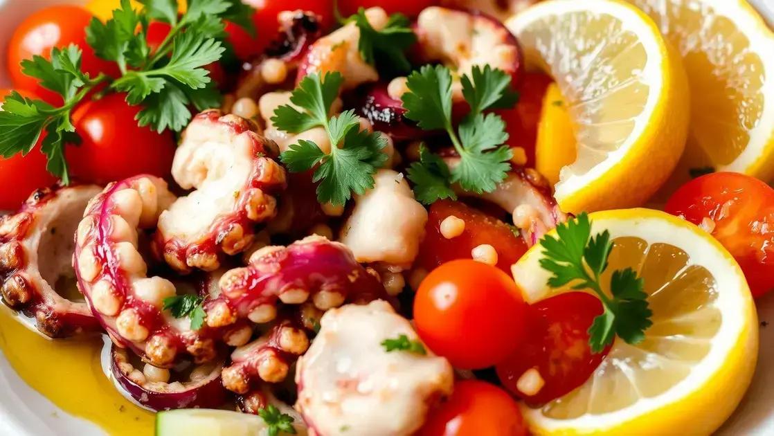 Octopus salad