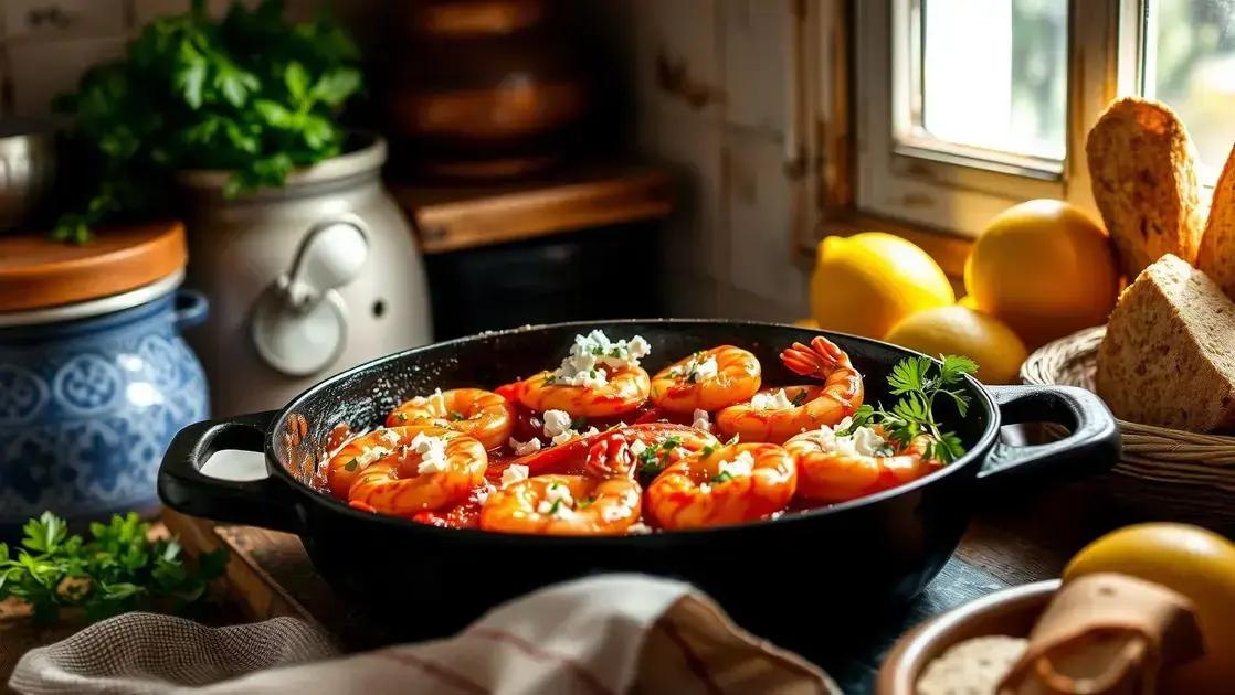 shrimp saganaki