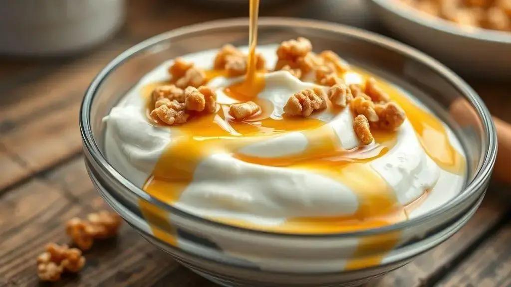 Greek yogurt with honey