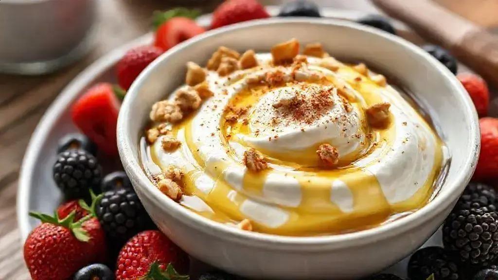 Greek yogurt with honey