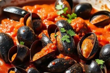 Mussels in tomato sauce