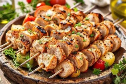 Turkey skewers