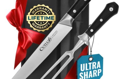 Cutluxe Turkey Carving Knife Set: The Best Choice for Effortless Meat Slicing