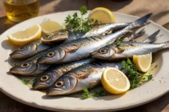 grilled sardines