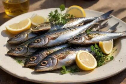grilled sardines