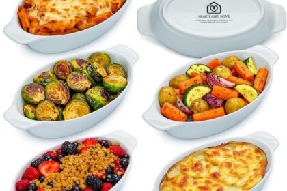 Heartland Home Porcelain Mini Casserole Dish: Perfect for Individual Servings