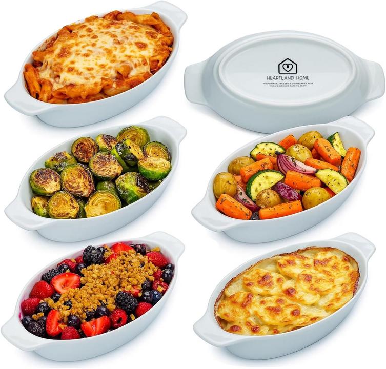Heartland Home Porcelain Mini Casserole Dish: Perfect for Individual Servings