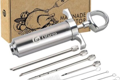 Ofargo Stainless Steel Meat Injector: The Best Choice for Flavorful BBQ