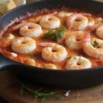 Shrimp saganaki