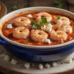 Shrimp saganaki