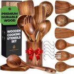 Wooden Utensil Set 2023: The Best Value for Cooking with Natural Teak Wood