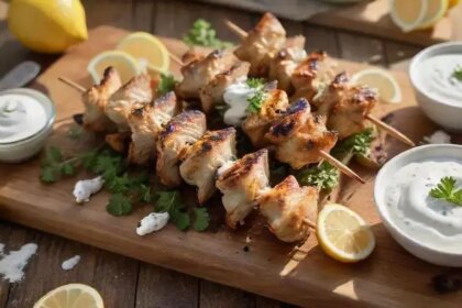 Chicken souvlaki