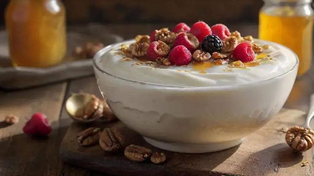 Greek yogurt with honey
