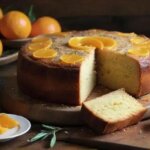 Orange olive oil cake
