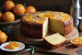 Orange olive oil cake