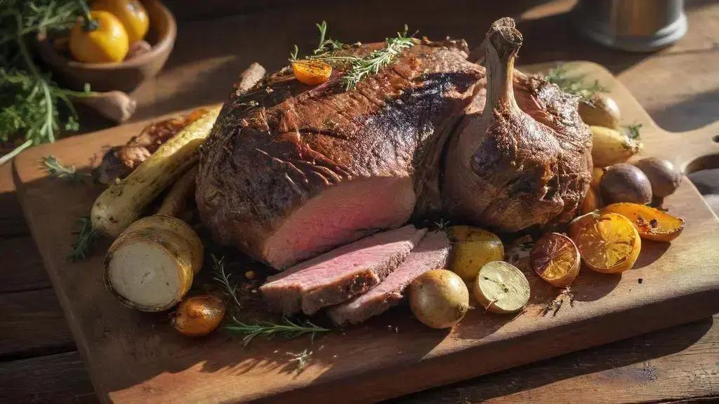 Roast lamb
