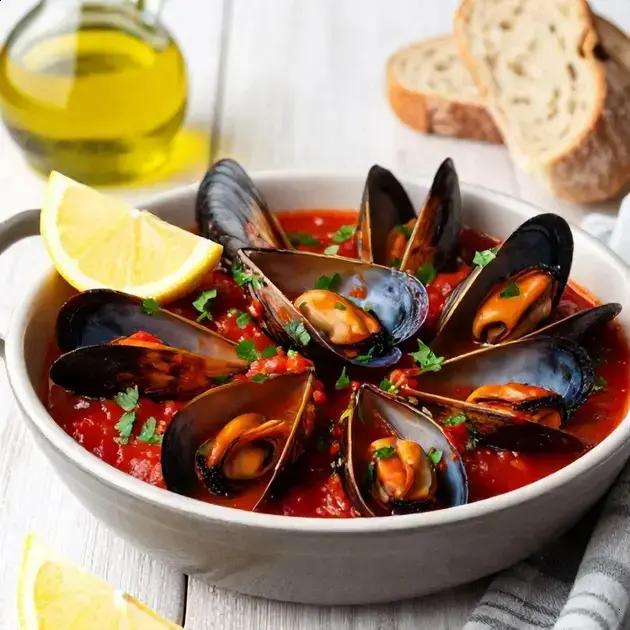 Mussels in tomato sauce