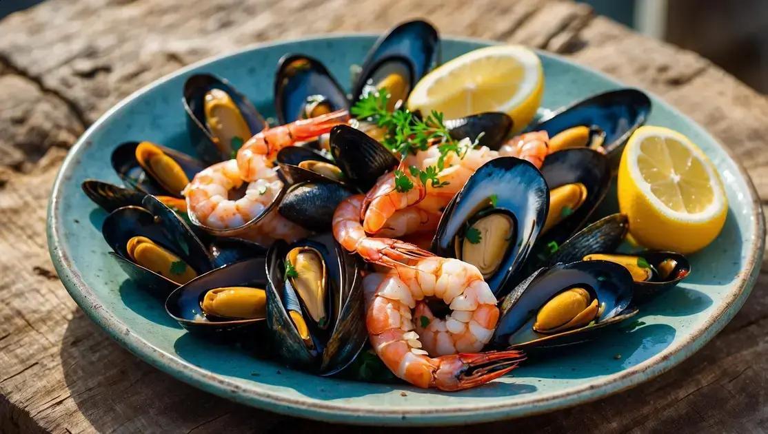 Seafood in the Mediterranean Diet: Frequency, Types, and Nutrition
