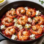 Shrimp saganaki