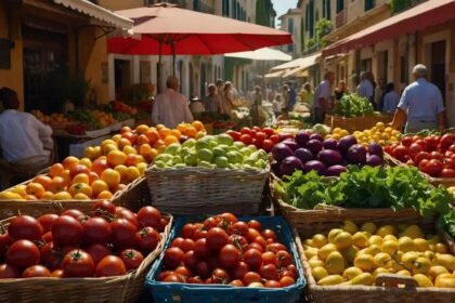 Vegetables in the Mediterranean Diet: Seasonal Intake and Diversity