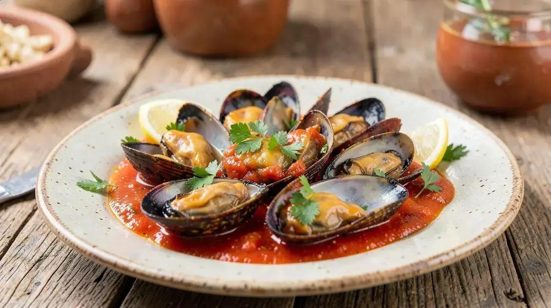 Mussels in tomato sauce