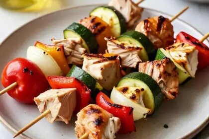 Turkey skewers