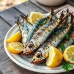grilled sardines