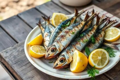 grilled sardines