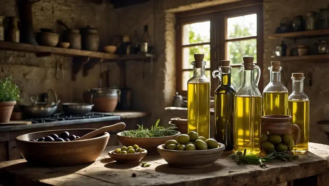 Olive Oil in the Mediterranean Diet: Types, Quality, and Culinary Use
