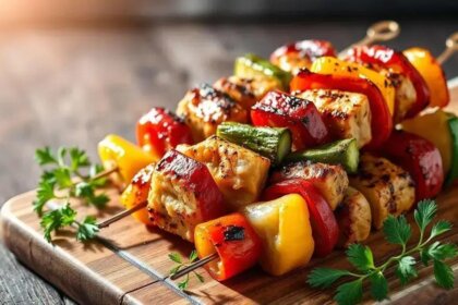 Turkey skewers