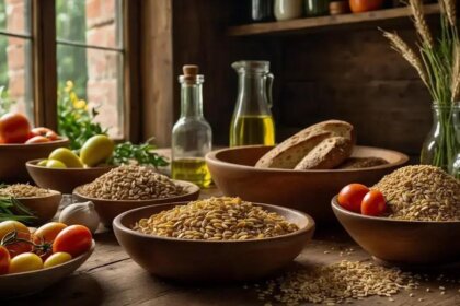 Whole Grains in the Mediterranean Diet: Varieties and Health Value