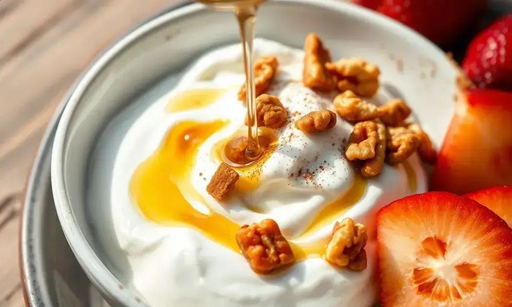 Greek yogurt with honey