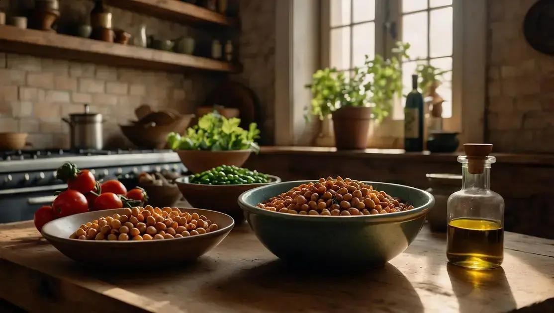 Legumes in the Mediterranean Diet: Beans, Lentils, and Chickpeas