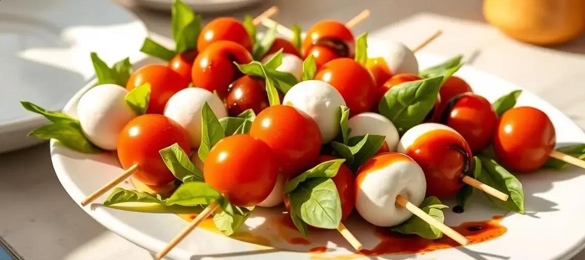 caprese skewers — Mediterranean Diet Hub