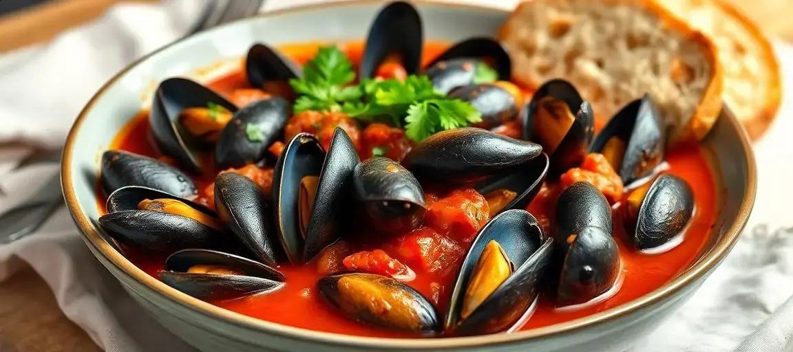 mussels in tomato sauce — Mediterranean Diet Hub